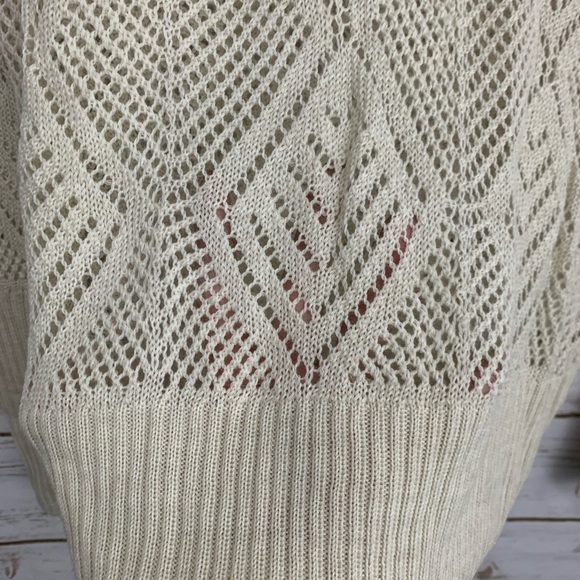 NWT Lucky Brand Cowl Neck Open Knit Sweater - Picture 3 of 8